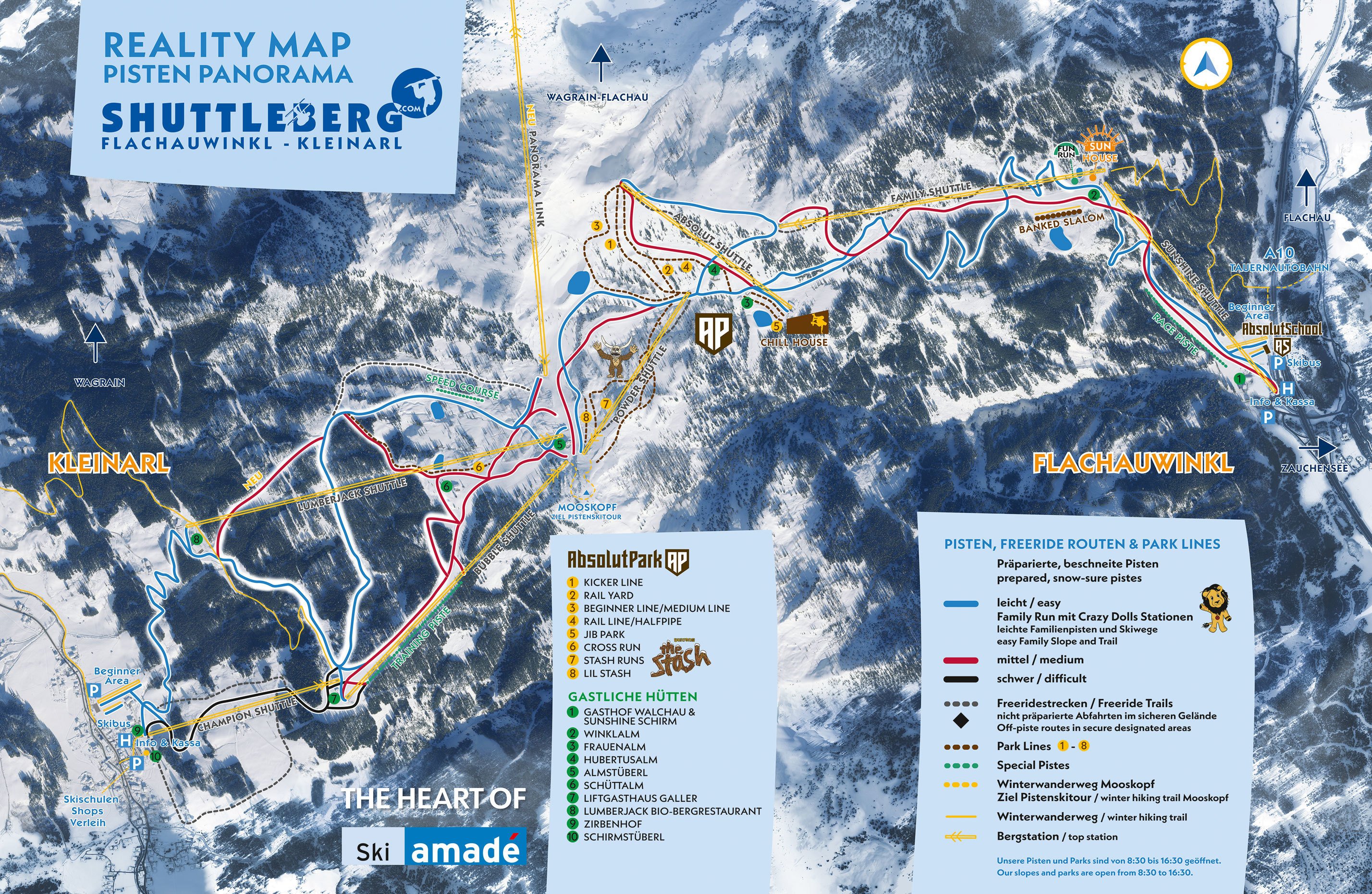 Shuttleberg Ski Map