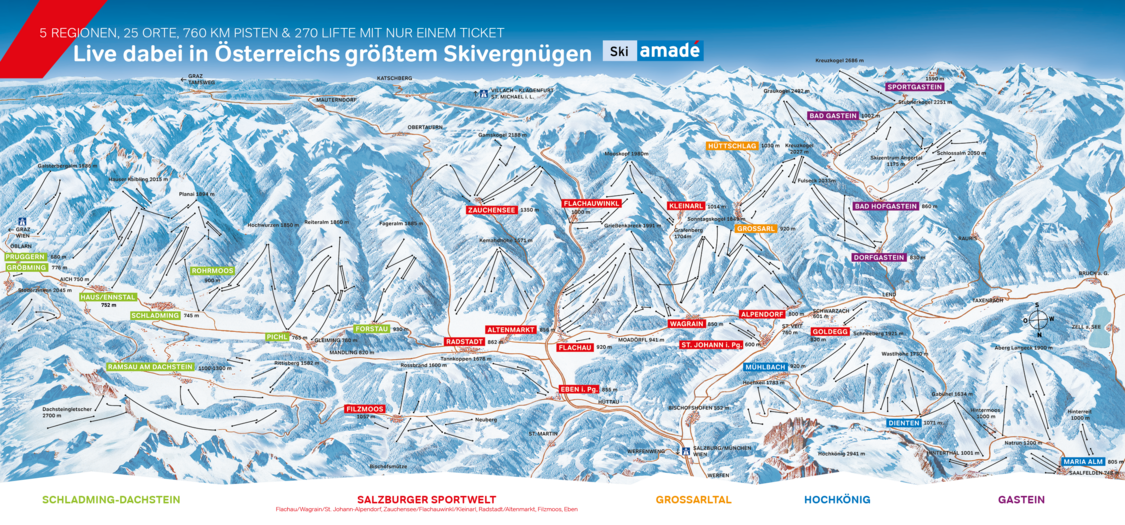 Saisonkarten Ski amadé & Super Ski Card